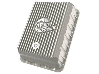 Street Series Transmission Pan Raw w/ Machined Fins Ram 3500 13-24 (AS69RC Aisin Transmission) aFe Power