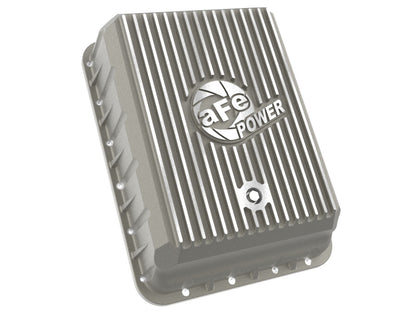 Street Series Transmission Pan Raw w/ Machined Fins Ram 3500 13-24 (AS69RC Aisin Transmission) aFe Power-1