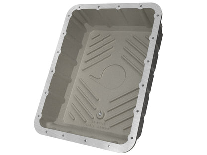 Street Series Transmission Pan Raw w/ Machined Fins Ram 3500 13-24 (AS69RC Aisin Transmission) aFe Power-2