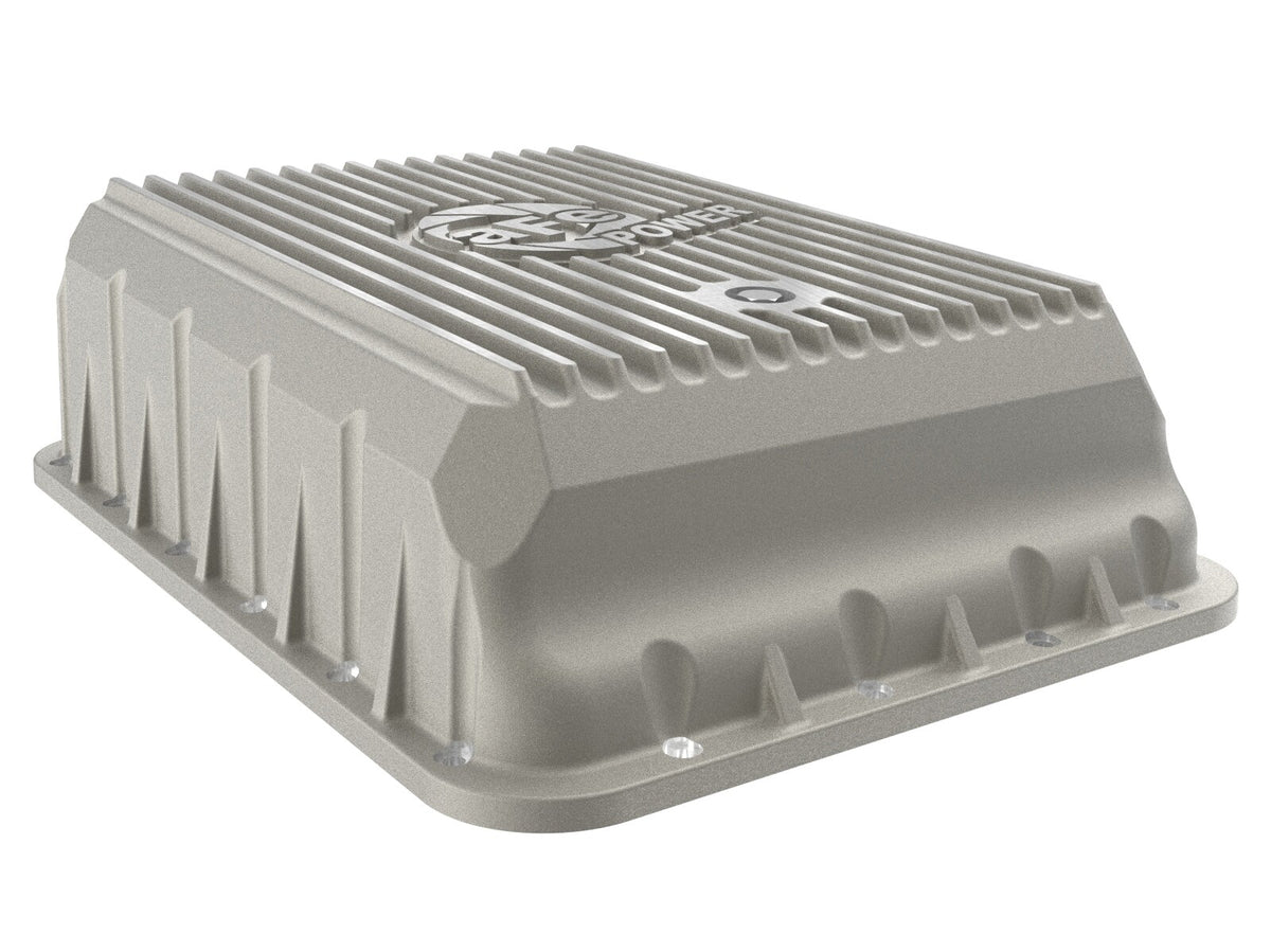 Street Series Transmission Pan Raw w/ Machined Fins Ram 3500 13-24 (AS69RC Aisin Transmission) aFe Power-4