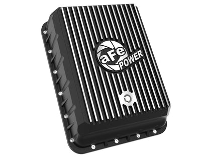Pro Series Transmission Pan Black w/ Machined Fins Ram 3500 13-24 (AS69RC Aisin Transmission) aFe Power-1