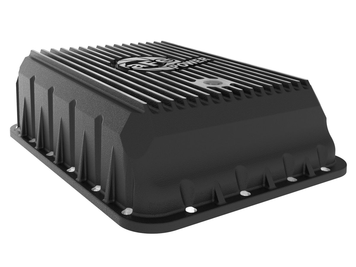 Pro Series Transmission Pan Black w/ Machined Fins Ram 3500 13-24 (AS69RC Aisin Transmission) aFe Power-4