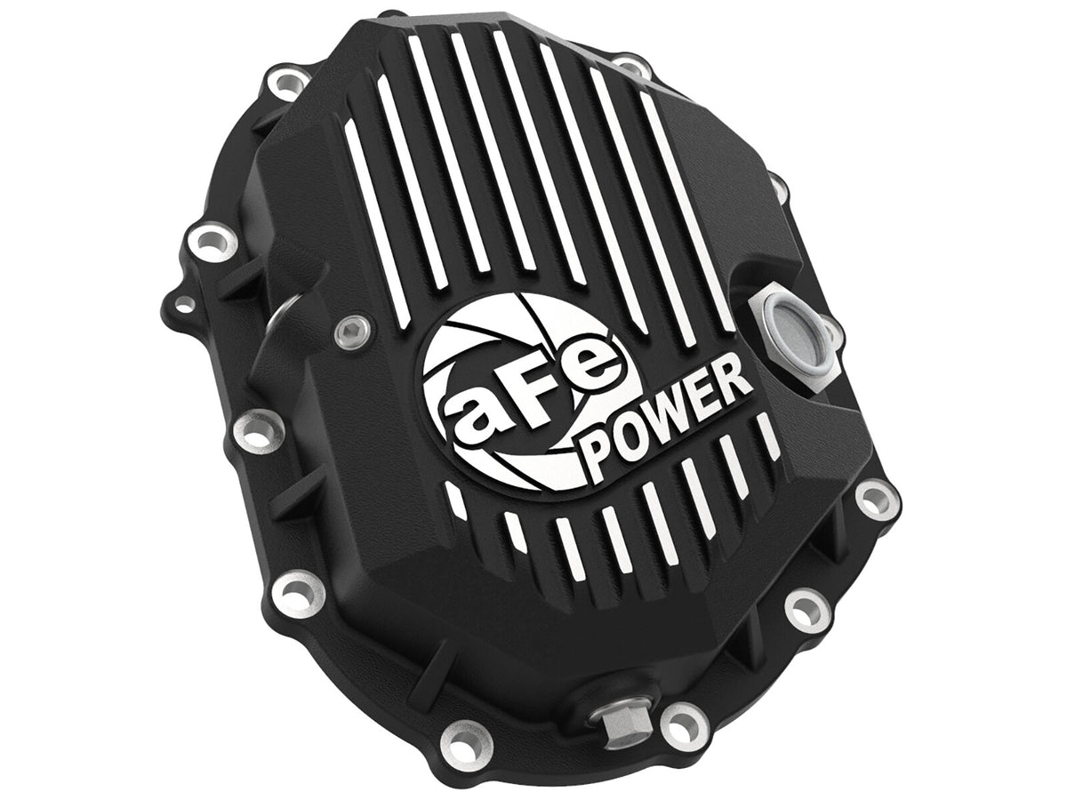 Front & Rear Diff Guard Package w/ Oil GM Diesel Trucks 20-26 V8-6.6L (td) L5P aFe Power-1