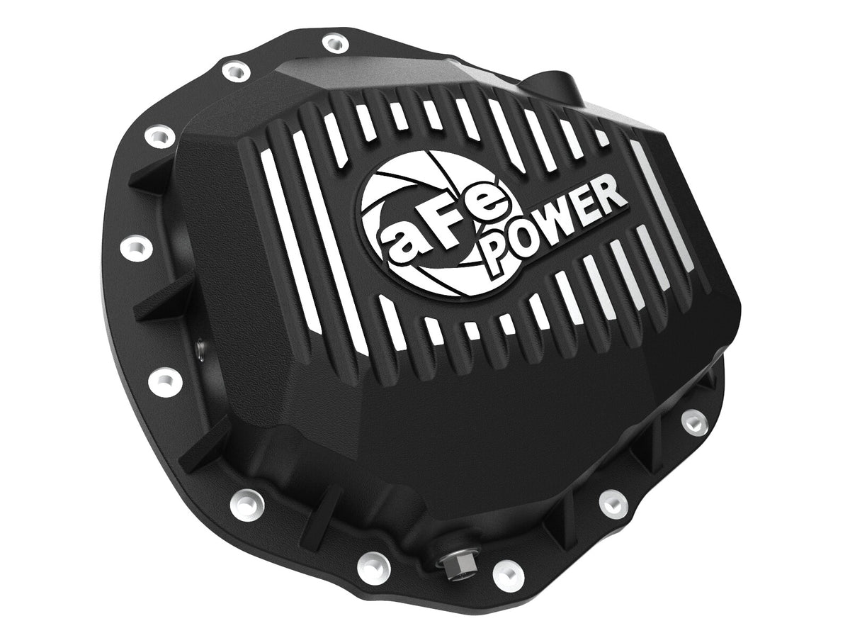 Front & Rear Diff Guard Package w/ Oil GM Diesel Trucks 20-26 V8-6.6L (td) L5P aFe Power-2