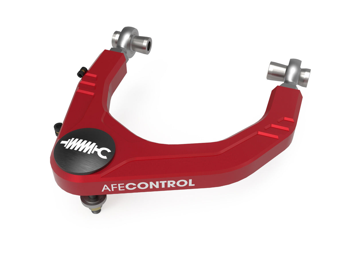 Control Billet Uniball Upper Control Arm Kit Red Toyota Tundra 22-26 V6-3.4L (tt) aFe Power-3