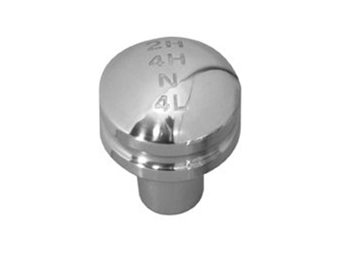 Universal Billet Transfer Case Shift Knob with 4 Wheel Drive Shift Pattern, Polished Rampage