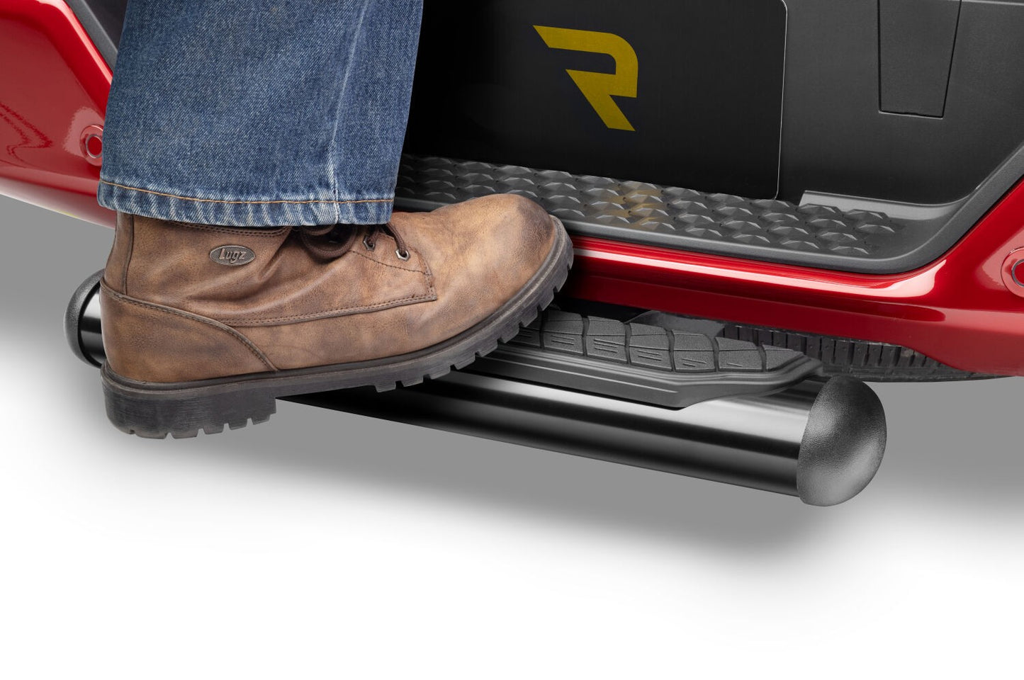 4 Inch Oval Hitch Step Black Powdercoat Go Rhino-3