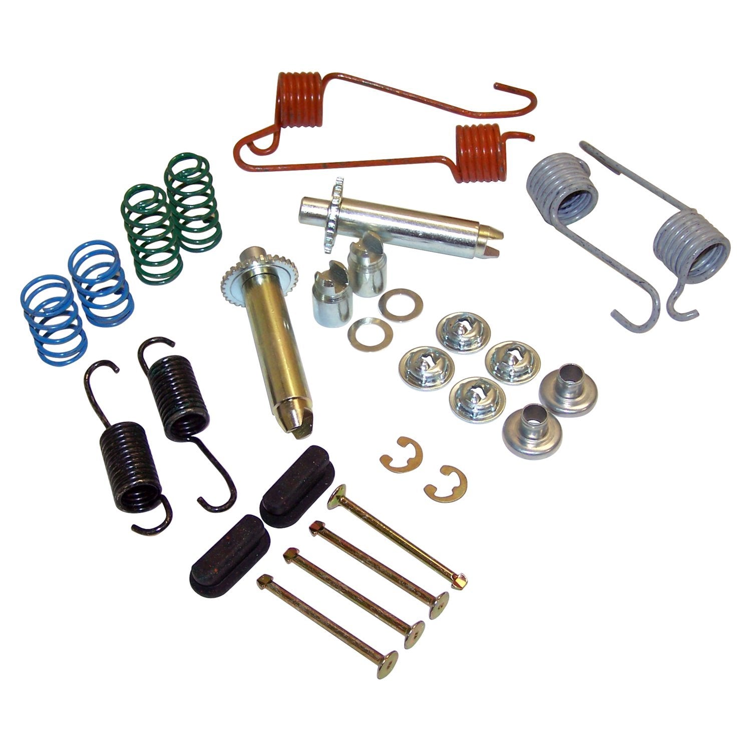 Rear Drum Brake Hardware Kit for 1974-1991 Jeep SJ, J-10 w/ 11 Inch x 2 Inch Rear Brakes Crown Automotive