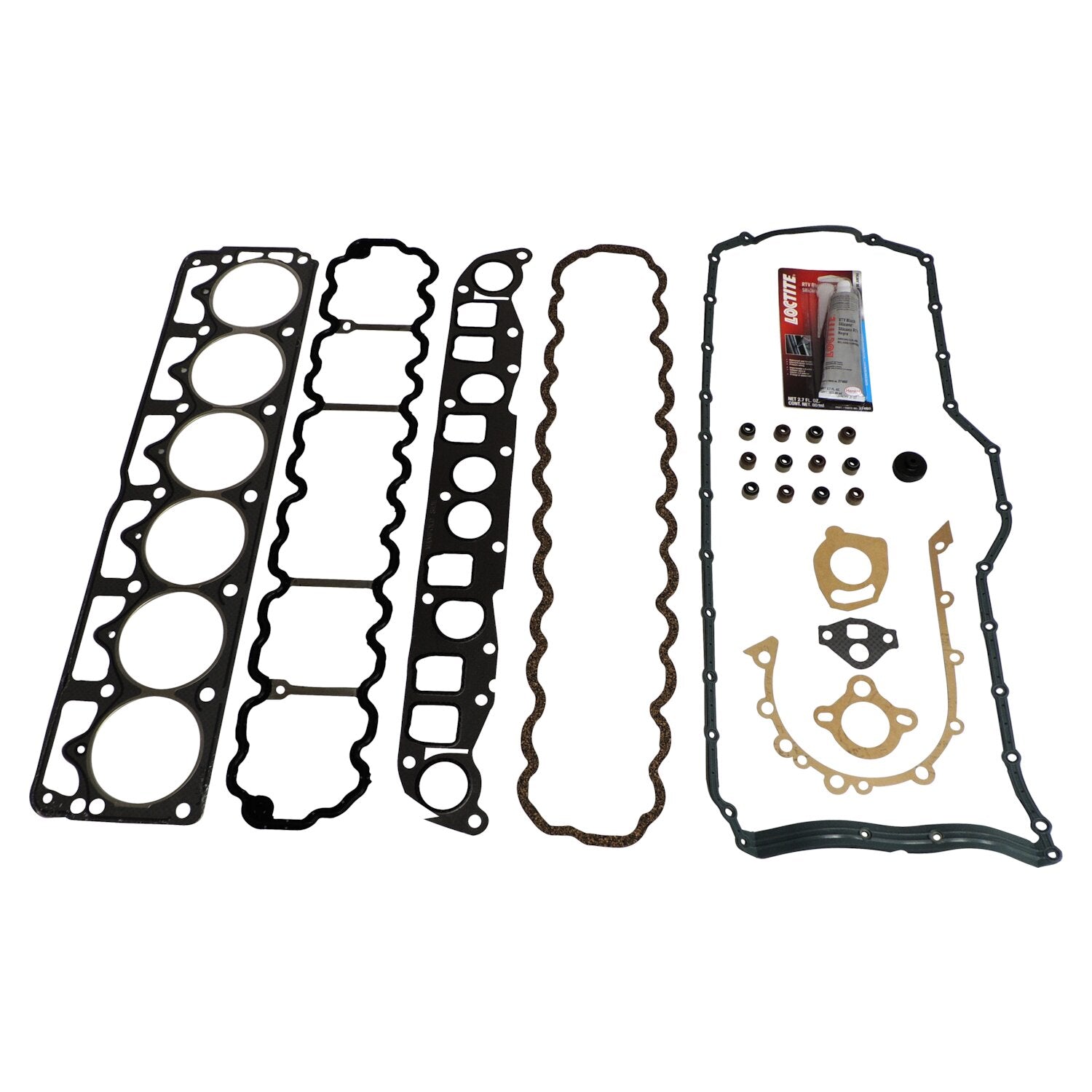 Master Engine Upper Gasket Set for 1991-1999 Jeep TJ, YJ, XJ, MJ, ZJ, ZG w/ 4.0L Crown Automotive