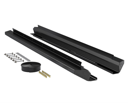 07-18 Wrangler JK 4 Door RockGuard Aluminum Rock Slider Kit TeraFlex-1