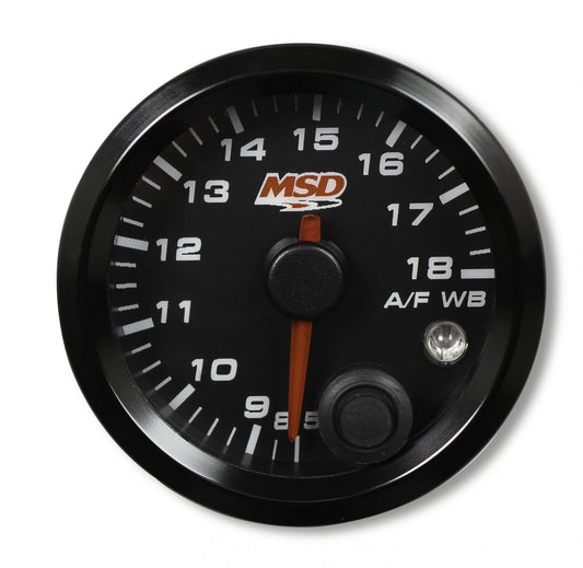 Standalone Air/Fuel Wideband 02 Gauges Kit 2-1/16 Wideband Air/Fuel Gauge,Black Face MSD Ignition-1
