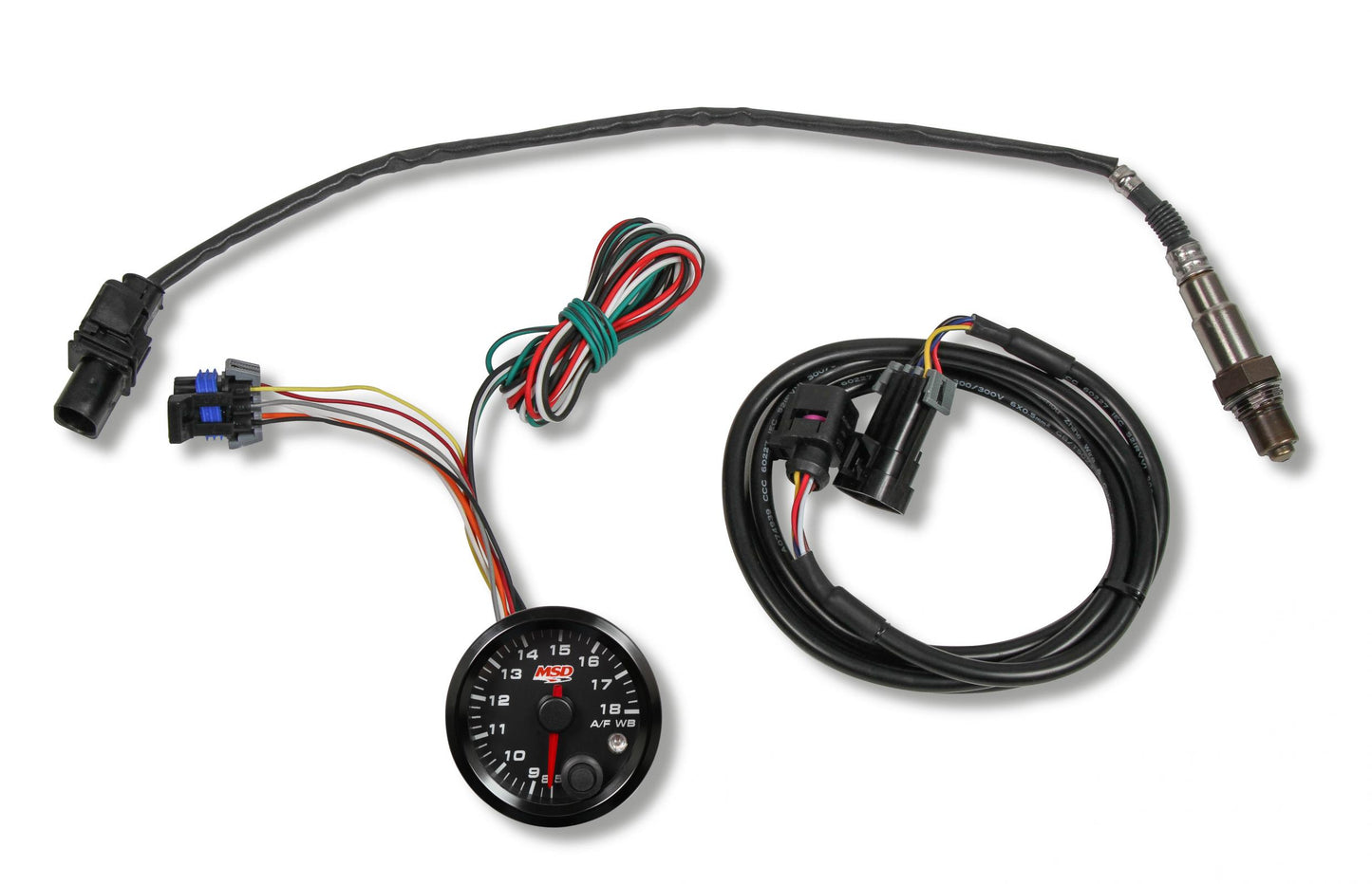 Standalone Air/Fuel Wideband 02 Gauges Kit 2-1/16 Wideband Air/Fuel Gauge,Black Face MSD Ignition-2