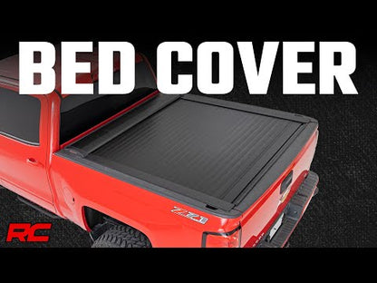 Retractable Bed Cover 5 Foot 7 Inch Bed Toyota Tundra (2022-2023) Rough Country-1