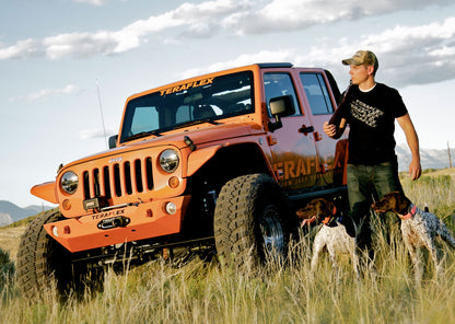 07-18 Wrangler JK RockGuard Epic Front Bumper Offset Drum Winch TeraFlex-2
