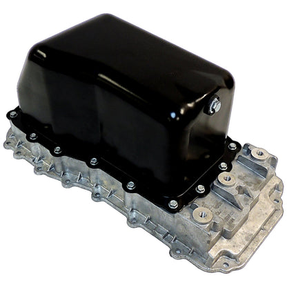 Upper and Lower Oil Pan for 2007-2011 Jeep JK Wrangler w/ 3.8L Engine Crown Automotive-1