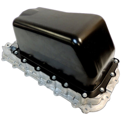 Upper and Lower Oil Pan for 2007-2011 Jeep JK Wrangler w/ 3.8L Engine Crown Automotive-2
