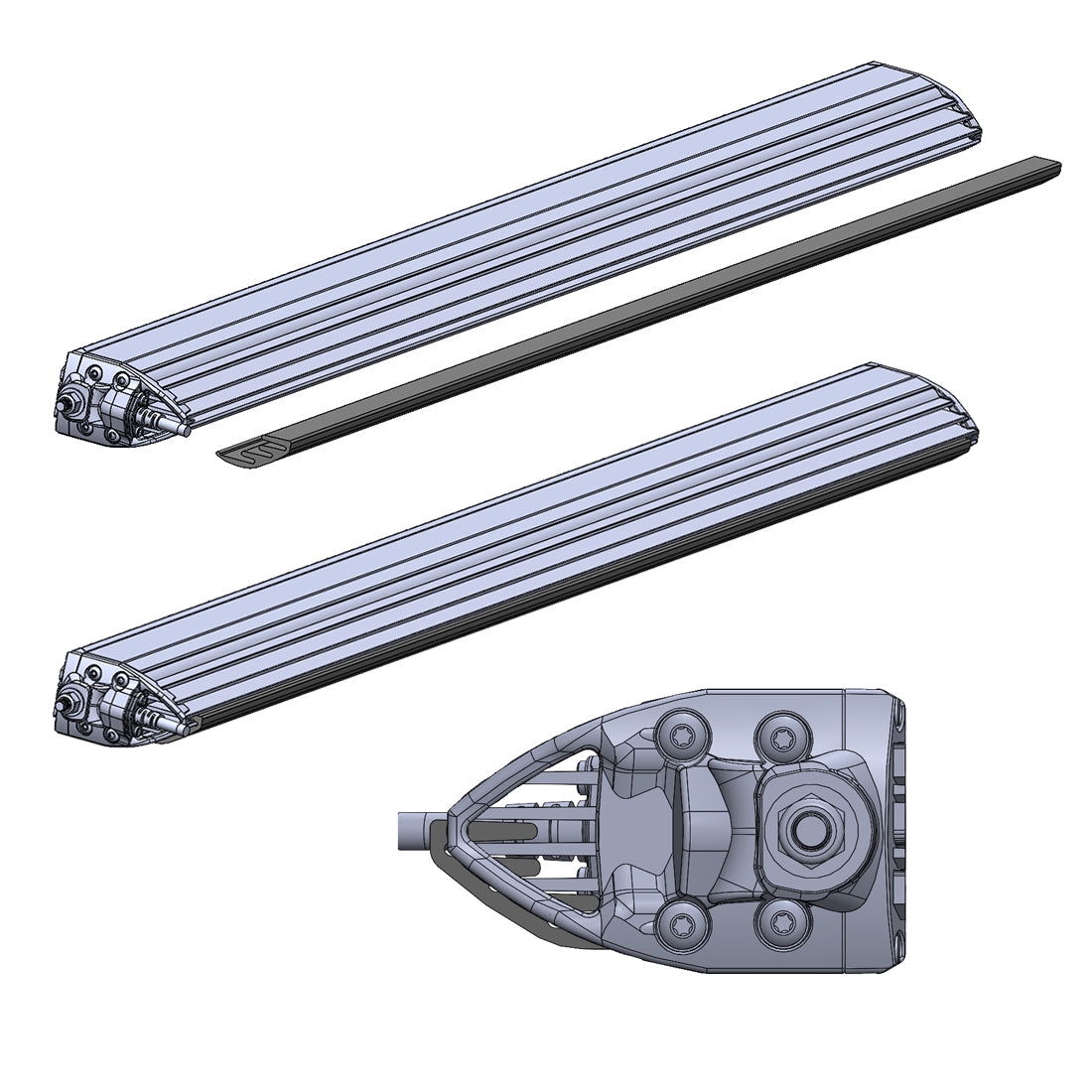 2021+ Ford Bronco Roof Rack Mount Kit Rigid Industries-1