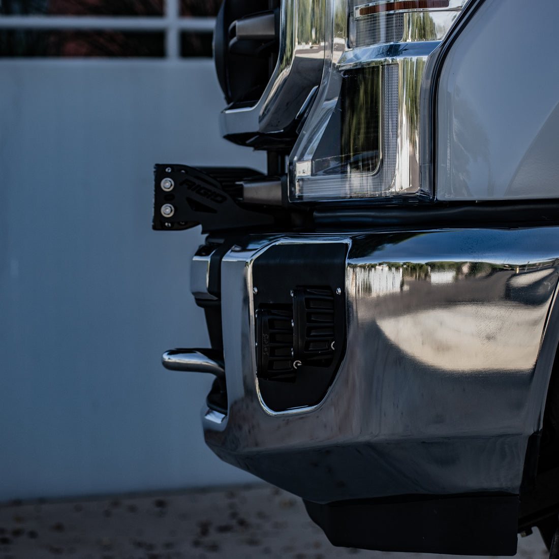 2020-Present Ford SuperDuty Bumper Bar Mount Rigid Industries-3