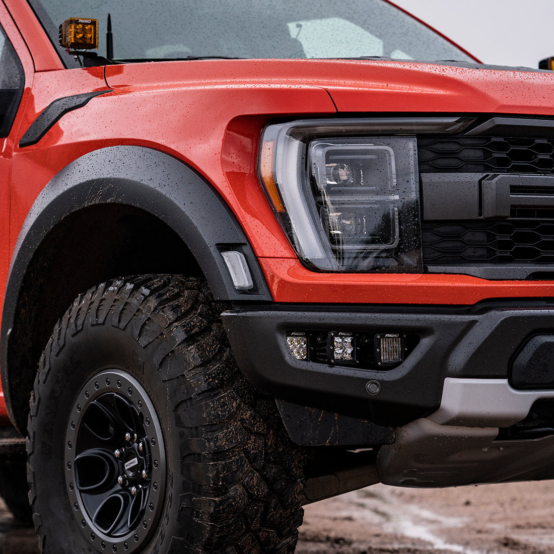 2021-Present Ford Raptor Triple Fog Light Kit Rigid Industries