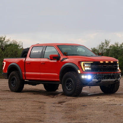 2021-Present Ford Raptor Triple Fog Light Kit Rigid Industries-1