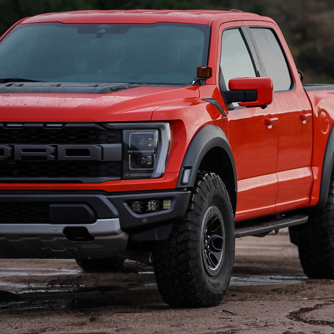 2021-Present Ford Raptor Triple Fog Light Kit Rigid Industries-2