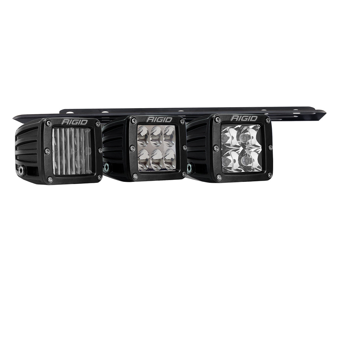 2021-Present Ford Raptor Triple Fog Light Kit Rigid Industries-3