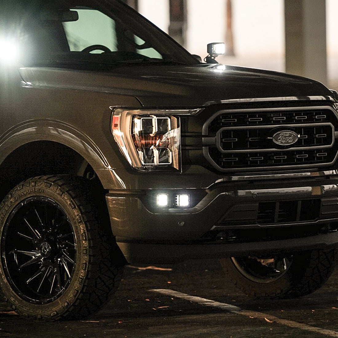 2021-Present Ford F-150 Dual Fog Light Kit Rigid Industries-3