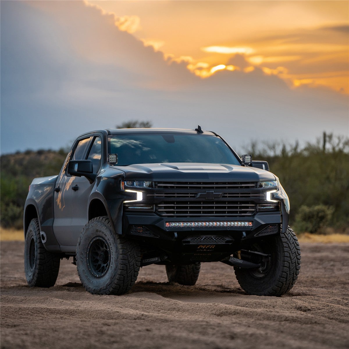 Chevy Silverado 1500 19-27 D-SS Spot A-Pillar Kit Rigid Industries-1
