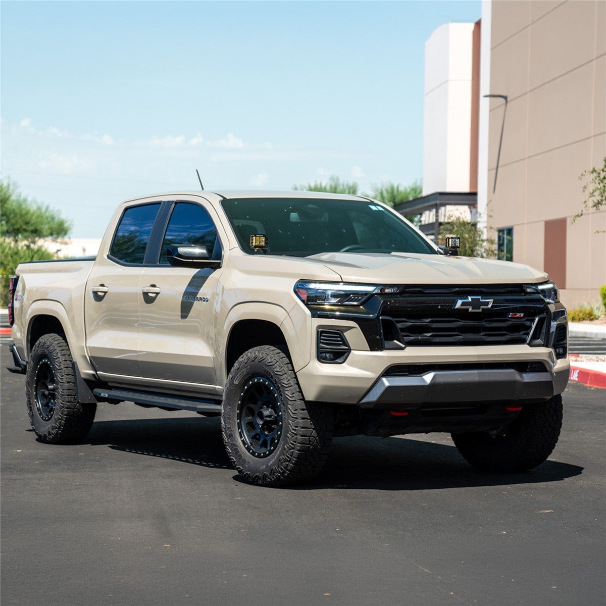 Chevy/GMC Colorado/Canyon 23-27 D-Series Spot Midnight A-Pillar Kit Rigid Industries-2