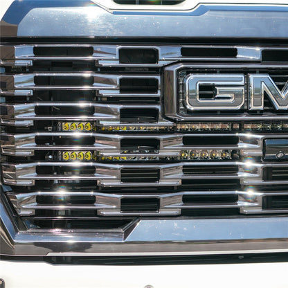 Chevy/GMC HD 24-27 SR-Series 40 Inch Midnight Behind the Grille Light Kit Rigid Industries-2