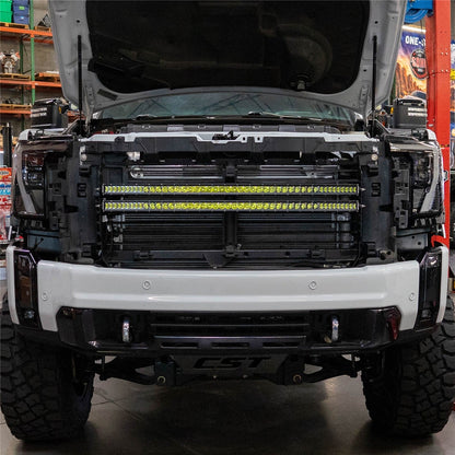 Chevy/GMC HD 24-27 SR-Series 40 Inch Midnight Behind the Grille Light Kit Rigid Industries-4