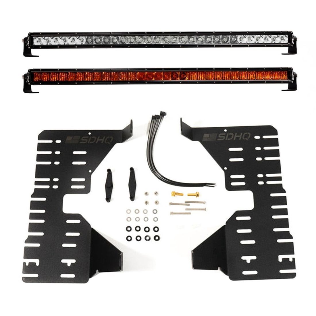 Toyota Tundra/Sequoia 22-26 SR-Series 30 Inch Amber PRO and Spot/Flood Behind the Grille Kit Rigid Industries