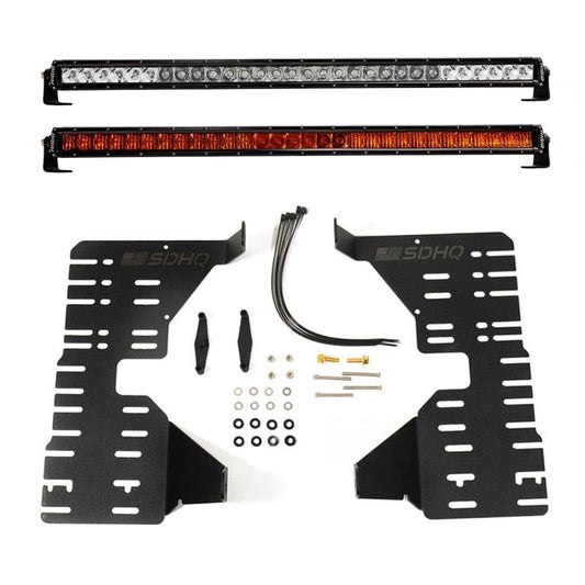 Toyota Tundra/Sequoia 22-26 SR-Series 30 Inch Amber PRO and Spot/Flood Behind the Grille Kit Rigid Industries