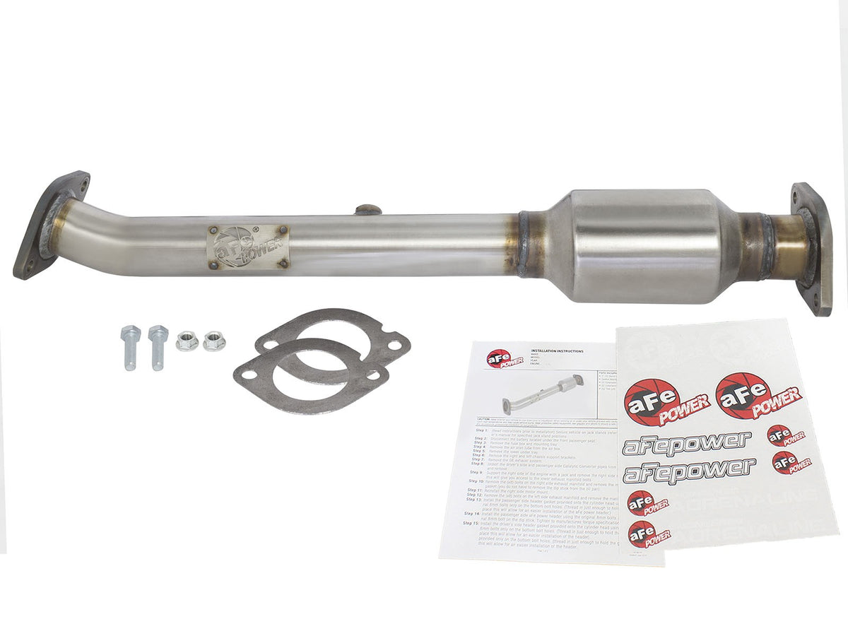 Direct Fit 409 Stainless Steel Catalytic Converter Left-Rear Nissan Frontier 05-18/Pathfinder 05-12/Xterra 05-15 V6-4.0L aFe Power-3