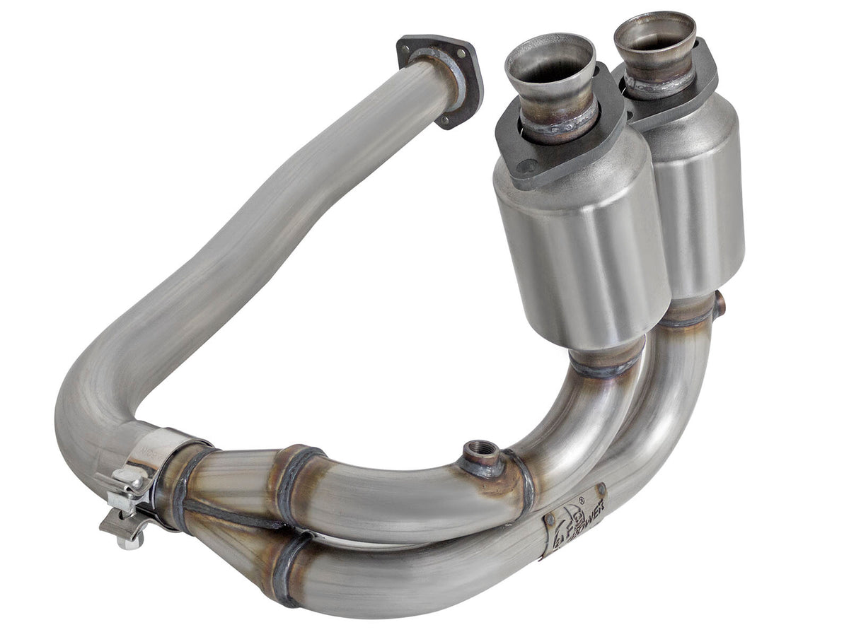 Direct Fit 409 Stainless Steel Front Catalytic Converter Jeep Wrangler (TJ) 00-03 L6-4.0L aFe Power