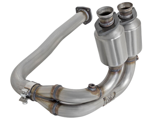 Direct Fit 409 Stainless Steel Front Catalytic Converter Jeep Wrangler (TJ) 00-03 L6-4.0L aFe Power