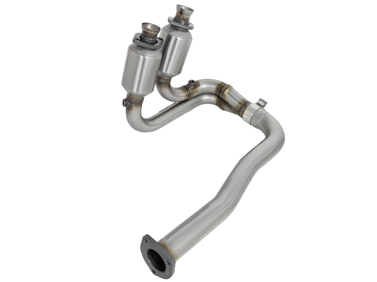 Direct Fit 409 Stainless Steel Front Catalytic Converter Jeep Wrangler (TJ) 00-03 L6-4.0L aFe Power-2