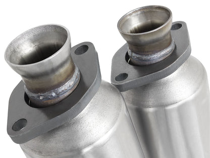 Direct Fit 409 Stainless Steel Front Catalytic Converter Jeep Wrangler (TJ) 00-03 L6-4.0L aFe Power-3