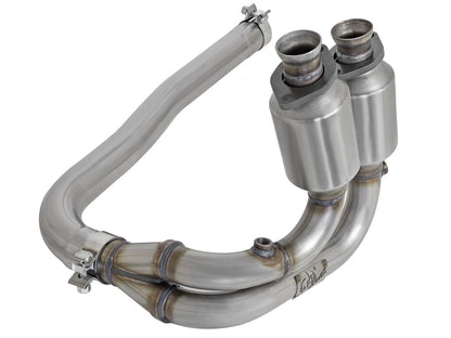 Direct Fit 409 Stainless Steel Front Catalytic Converter Jeep Wrangler (TJ) 04-06 L6-4.0L aFe Power