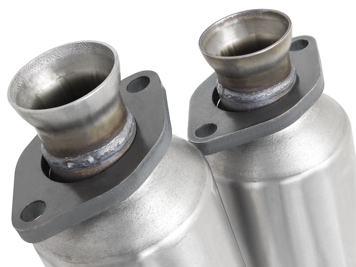 Direct Fit 409 Stainless Steel Front Catalytic Converter Jeep Wrangler (TJ) 04-06 L6-4.0L aFe Power-3