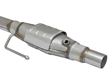 Direct Fit 409 Stainless Steel Catalytic Converter Jeep Wrangler (TJ) 97-99 L6-4.0L aFe Power-2