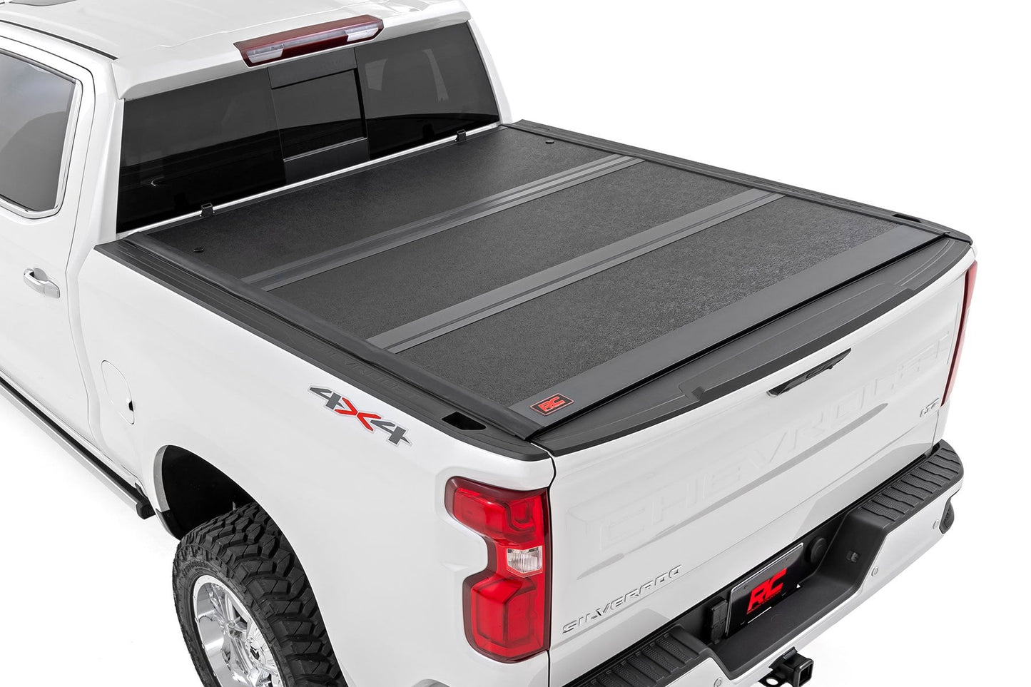 Hard Low Profile Bed Cover 5 Foot 9 Inch Bed Rail Caps Silverado/Sierra 1500/2500HD/3500HD (14-19 & Classic) Rough Country