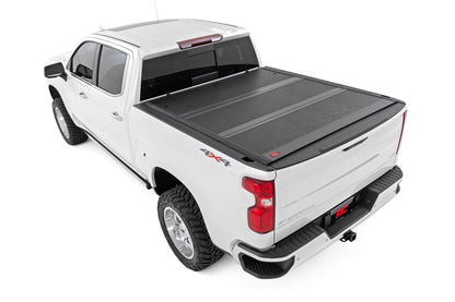 Hard Low Profile Bed Cover 5 Foot 9 Inch Bed Rail Caps Silverado/Sierra 1500/2500HD/3500HD (14-19 & Classic) Rough Country-2