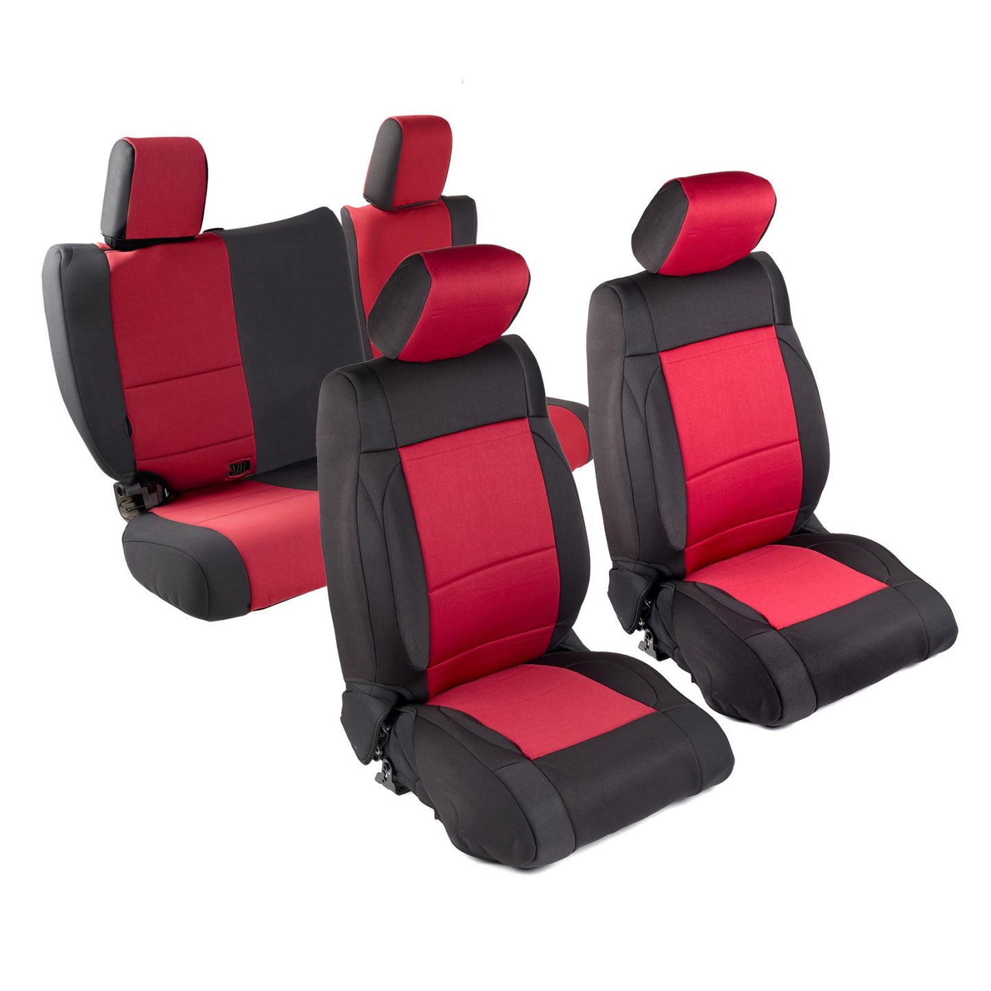 Neoprene Seat Cover Set Jeep Wrangler Red 07 Jeep Wrangler JK 4dr Smittybilt