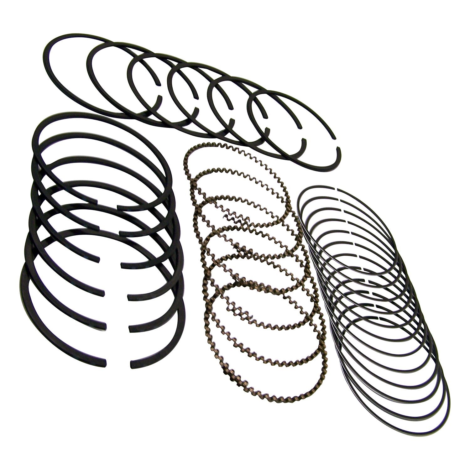 .020 Inch Piston Ring Set for Dodge RAM Van, 1500 Truck, Dakota and Durango w/ 3.9L Crown Automotive-1