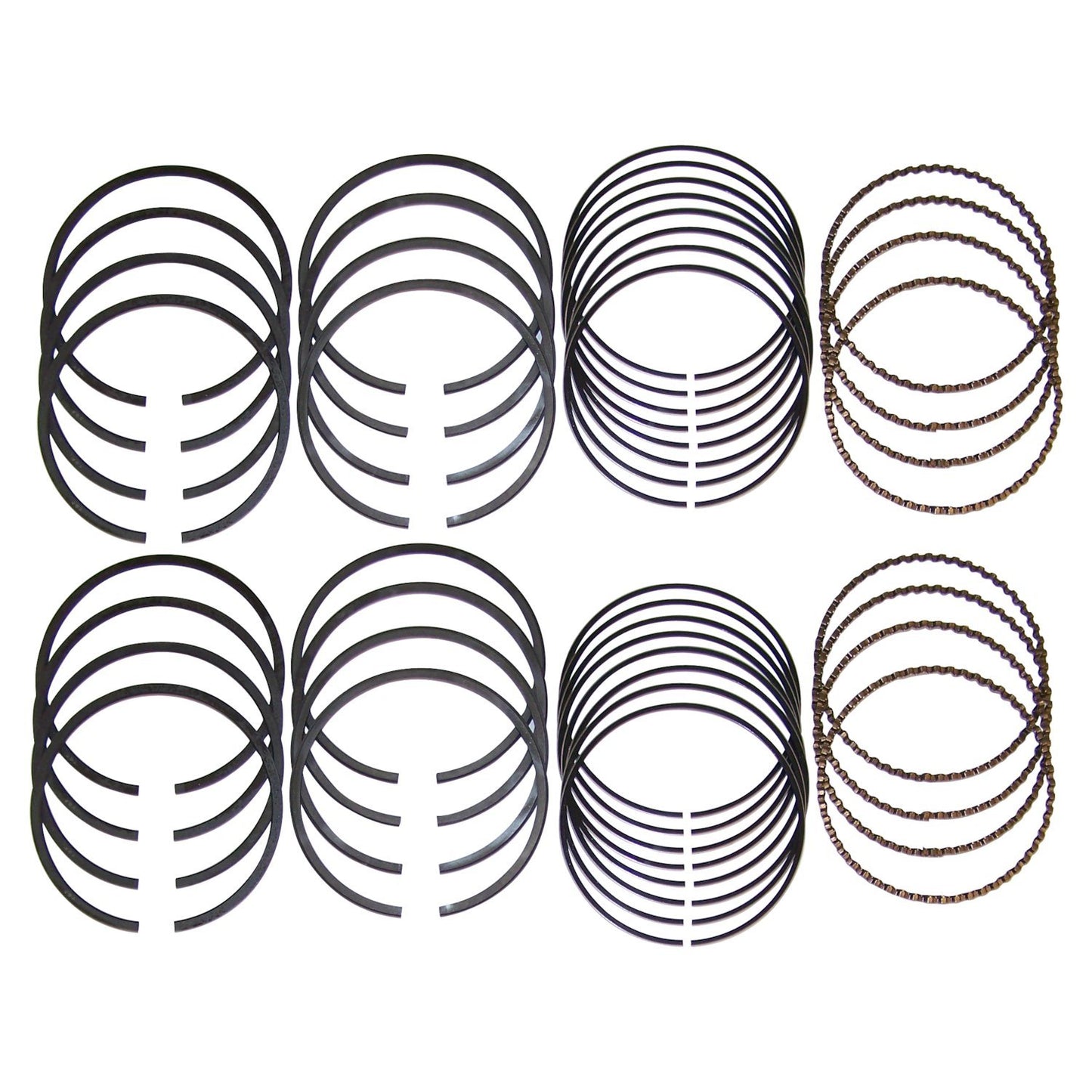 Standard Piston Ring Set for 1994-1998 Jeep ZJ, ZG Grand Cherokee w/ 5.2L Engine Crown Automotive