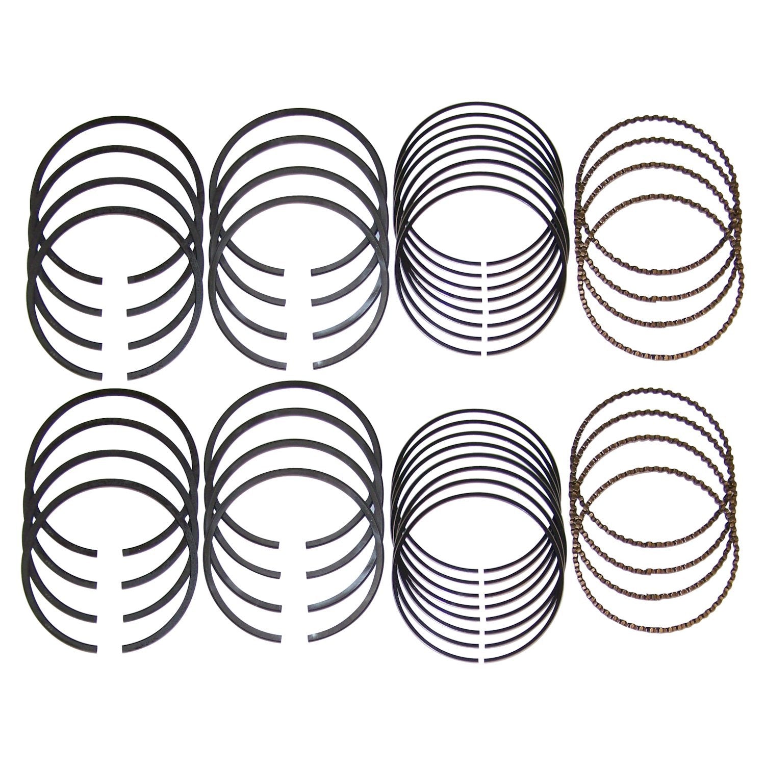 Standard Piston Ring Set for 1994-1998 Jeep ZJ, ZG Grand Cherokee w/ 5.2L Engine Crown Automotive