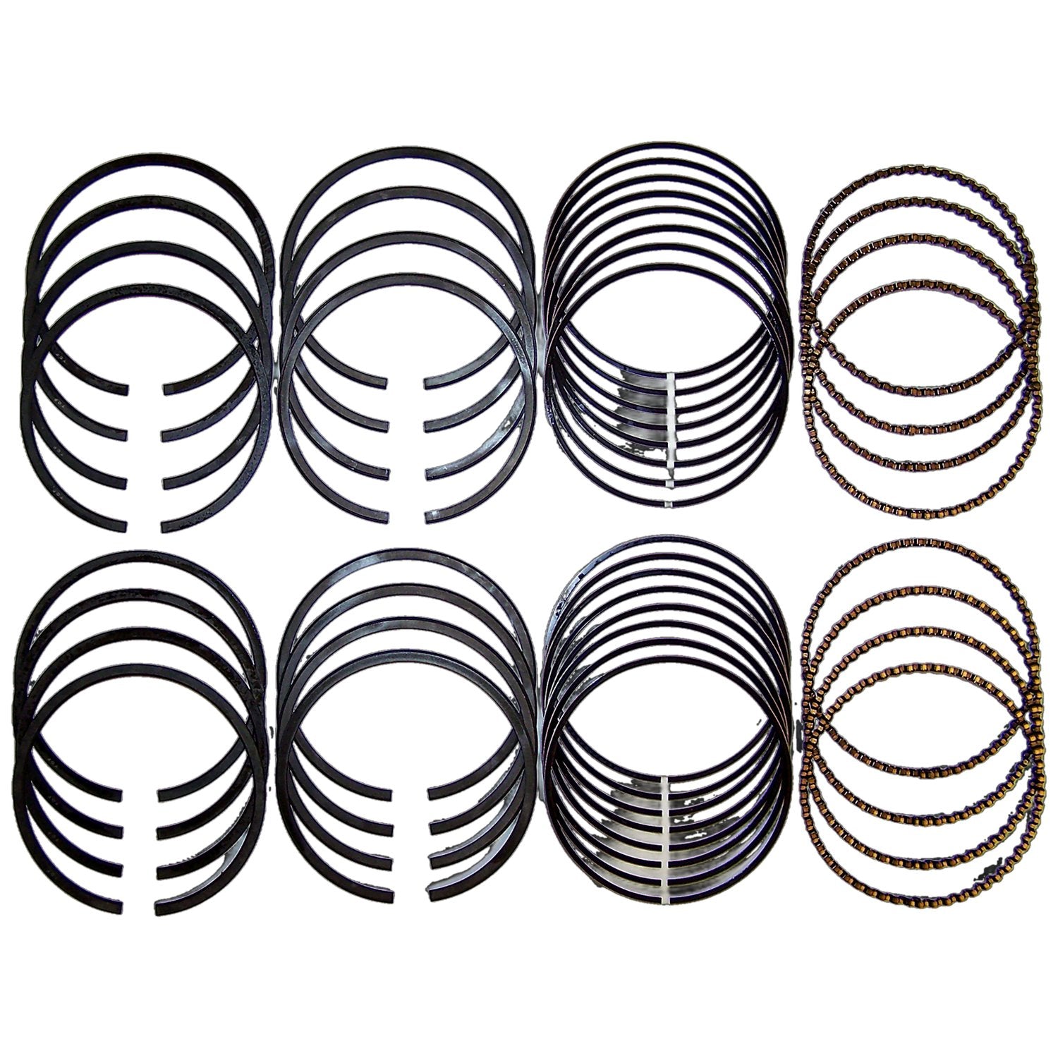 Standard Piston Ring Set for 1994-1998 Jeep ZJ, ZG Grand Cherokee w/ 5.2L Engine Crown Automotive-1