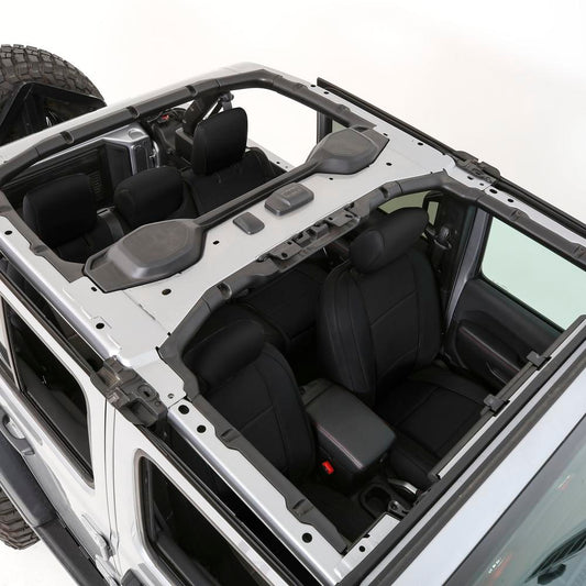 Neoprene Seat Cover Set Front/Rear Black Gen 1 2018-2020 Jeep Wrangler Gen 1 JL Non Rubicon 4DR Only Smittybilt