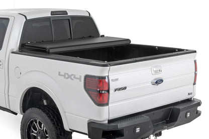 Hard Low Profile Bed Cover 5 Foot 7 Inch Bed Ford F-150 2WD/4WD (2004-2014) Rough Country-2